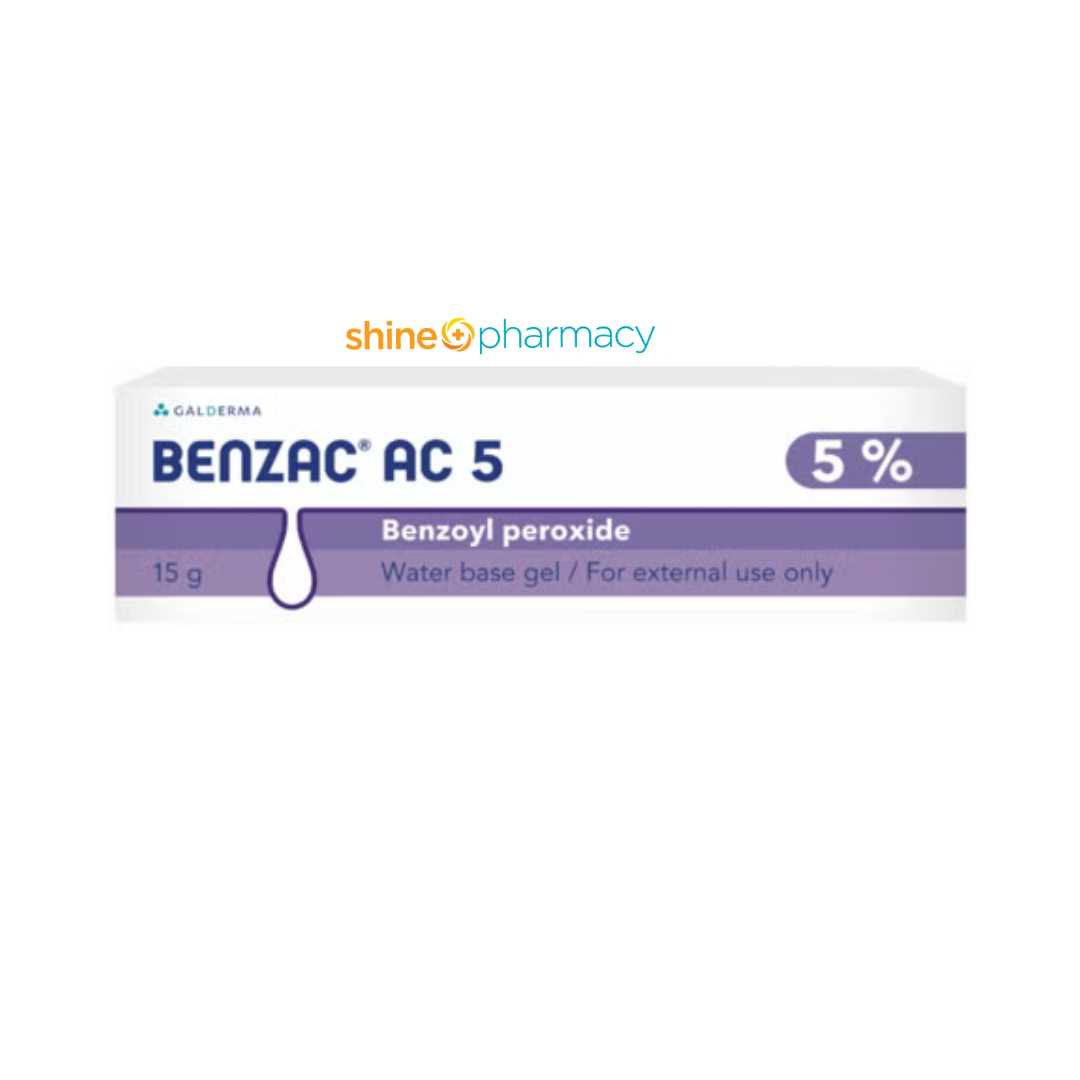 Benzac Ac 5 15gm (Benzoyl Peroxide)