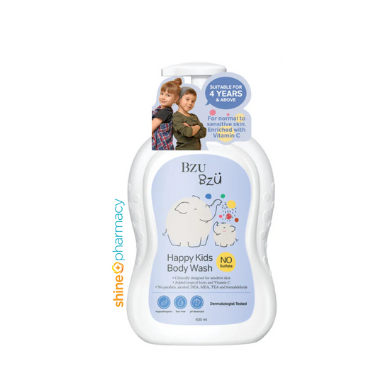 Bzu Bzu Happy Kids Body Wash 600ml