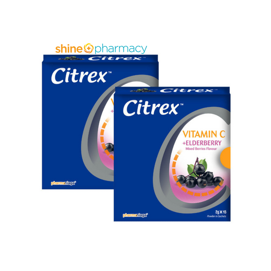 Citrex Vitamin C + Elderberry 2x15s