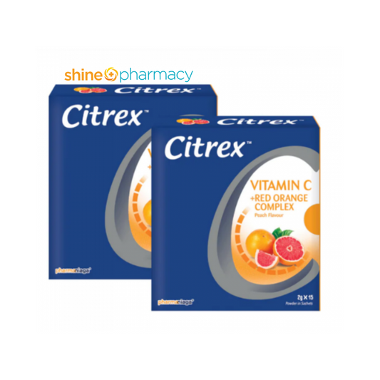 Citrex Vitamin C + Red Orange Complex [Peach] 2x15s