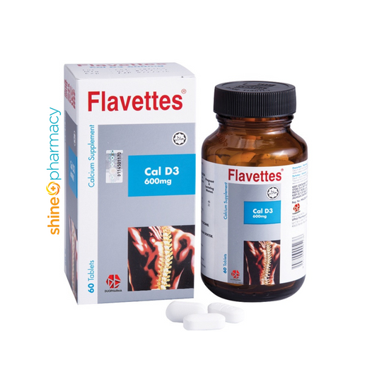 Flavettes Cal D3 600mg Tab 60s