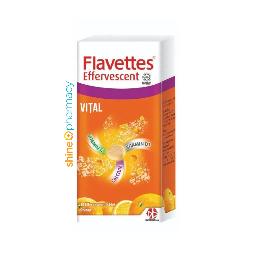 Flavettes Effervescent Vital 30s