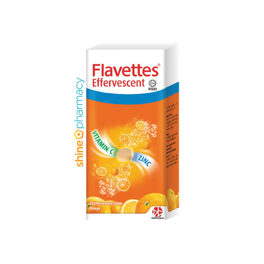 Flavettes Effervescent Vit C + Zinc 30s