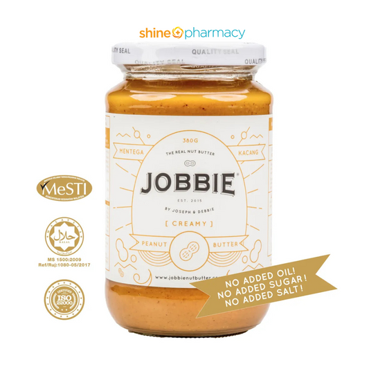 Jobbie Pure Creamy Peanut Butter 380gm