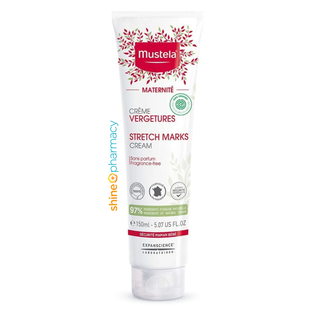 Mustela Stretch Marks Cream 3 In 1 150ml (Fragrance Free)