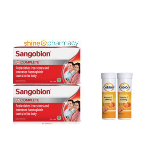 Sangobion 2x28s + Cebion Vit C 1000mg Eff 2x10s