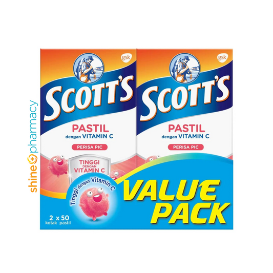 Scott's Vitamin C Pastilles [Peach] 2x50s