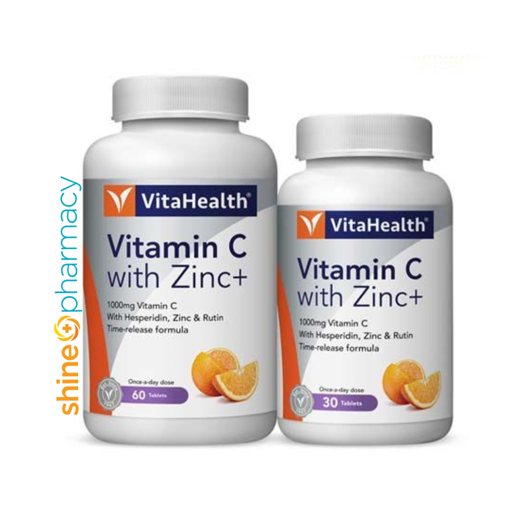 Vitahealth Vitamin C + Zinc 60s+30s