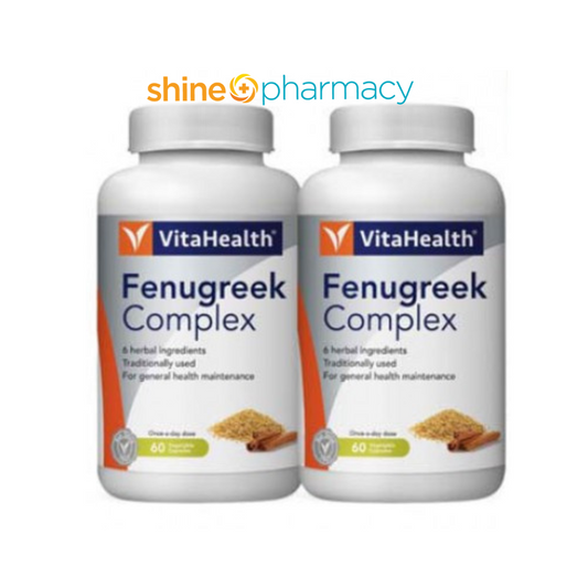 Vitahealth Fenugreek & Cinnamon Cpx 2x60s