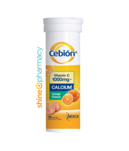 Cebion  Vitamin C 1000mg Effervescent + Calcium Tabs 10s