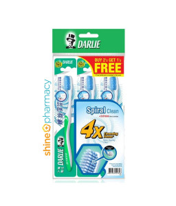 Darlie Toothbrush Spiral Clean Extra Soft Buy 2 Free 1