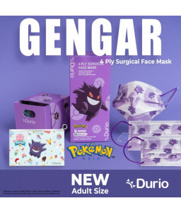 Durio 4 Ply Surgical Face Mask Gengar 40s