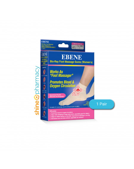 EBENE Bio-Ray Foot Massage Socks Twinpack (Women) 2 Pairs