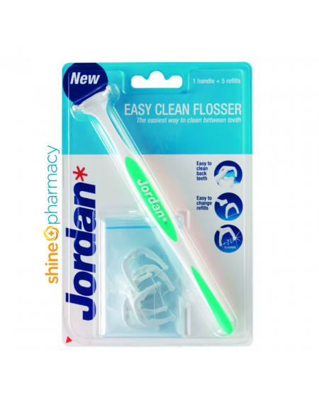 Jordan Easy Clean Flosser 1 Handle + 5 Refills