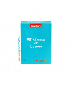 Kordel's Vitamin K2 120mcg + D3 1000IU 60s