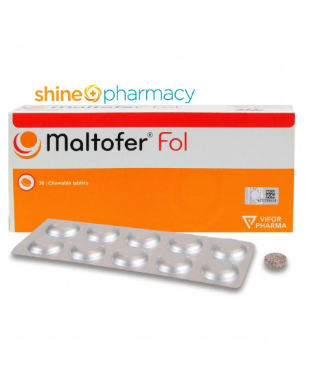 Maltofer Plus Folic Acid Chewable Tablets 30s