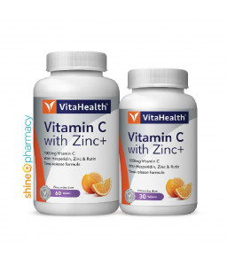 Vitahealth Vitamin C with Zinc 60s+30s