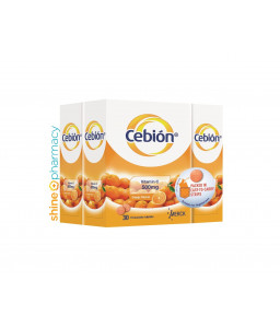 Cebion Vitamin C 500mg Chewable Tab 2x30s FOC 30s