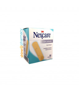3M Nexcare Tan Plastic Bandages 10x10s (Box)