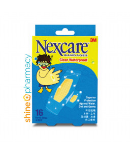 3M Nexcare Clear Waterproof Bandages 16s