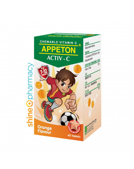 Appeton Child Vit C Activ C 100mg Tab (Orange) 60s 