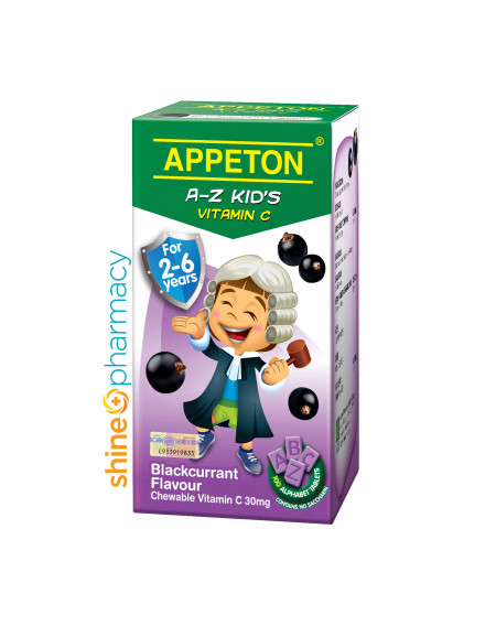 Appeton Child Vit C A-Z 30mg Tab (Blackcurrent) 100s 