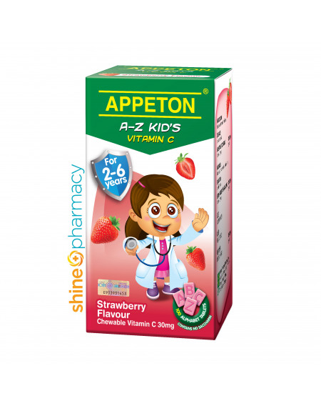 Appeton Child Vit C A-Z 30mg Tab (Strawberry) 100s