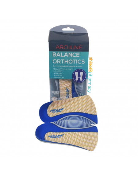Archline Orthotic Insoles Balance Slimline – 3/4 Length (Unisex)