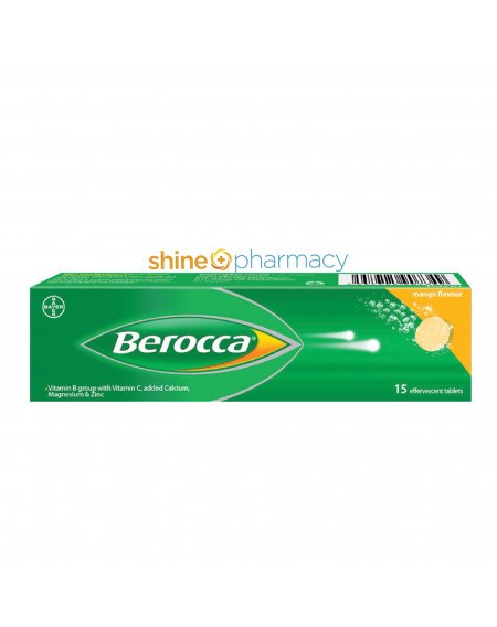 Berocca Effervescent Mango Tablets 15s