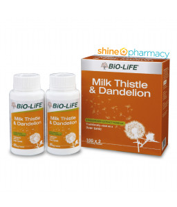 BiO-LiFE Milk Thistle & Dandelion 100sx2