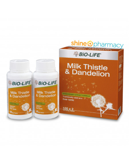 BiO-LiFE Milk Thistle & Dandelion 100sx2