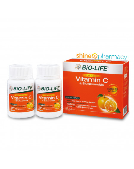 BiO-LiFE Non Acidic Vitamin C 30sx2
