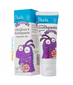 Buds OralCare Organics Children's Toothpaste with Xylitol (Blackcurrant) 50mL