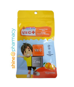 Chewies Vitamin C+zinc Gummy (Orange) 12s