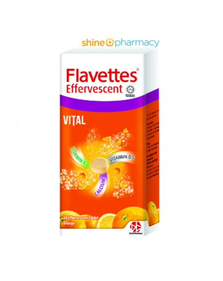 Flavettes Efferverscent Vital Orange 30s