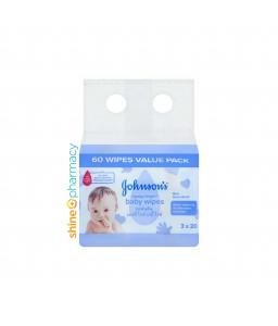 Johnson's Baby Messy Time Wipes 3x20s