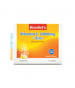 Kordel's Vitamin C 1000mg + Zinc 10mg Orange Flavour 3x10s