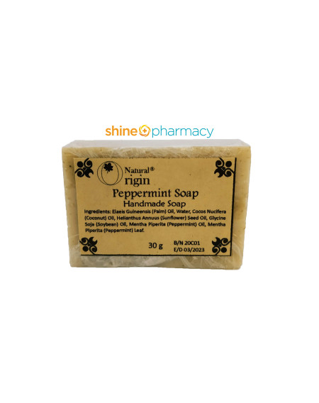 Natural Origin Peppermint Handmade Soap 30g