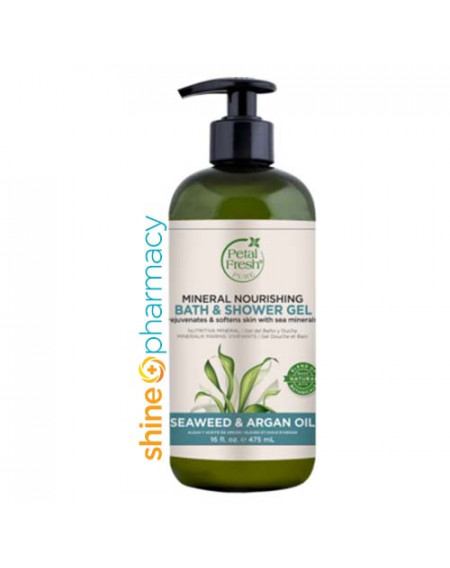 Petal Fresh Bath & Shower Gel Seaweed & Argan Oil (Mineral Nourishing) 475ml