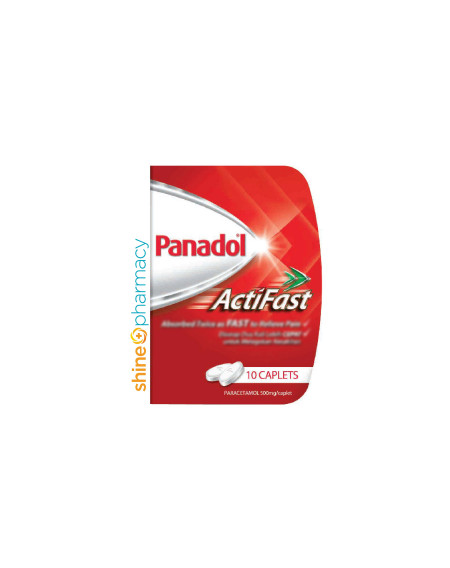 Panadol Actifast Caplets Fast Pain Relief 10s