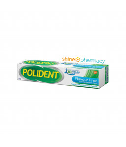 Polident Denture Adhesive Cream Flavour Free 40gm