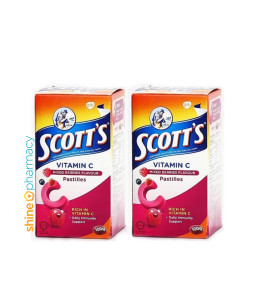 Scott's Vitamin C Pastilles Mixberry Flavour 2x50s