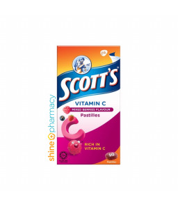Scott's Vitamin C Pastilles Mixberry Flavour 50s