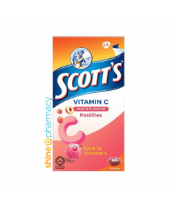 Scott's Vitamin C Pastilles Peach Flavour 50s