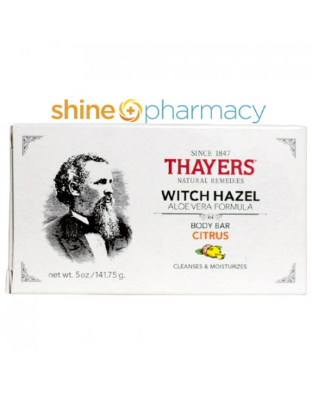 THAYERS® Citrus Witch Hazel Body Bar with Aloe Vera 