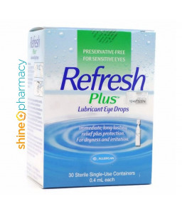 Refresh Plus Preservative Free Lubricant Eye Drops 30x0.4mL