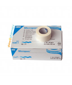 3M Micropore Surgical Tape 1" 12s (Box)