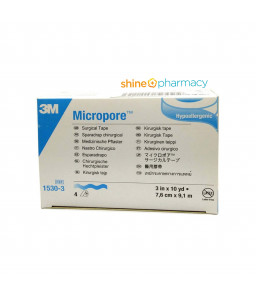 3M Micropore Surgical Tape 3" 4s (Box)