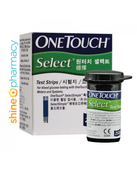 OneTouch Select Test Strips 25s