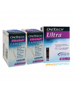 OneTouch Ultra Test Strips 50s + Lancets 2x25s